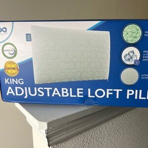 Everlasting Comfort King Adjustable Loft Pillow Cooling Bamboo Memory Foam New